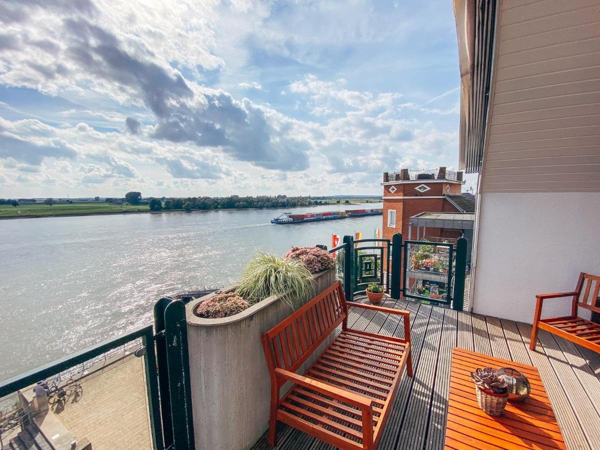 Rheinloft 3 - Grosse Giebelwohnung Mit Dachterrassen An Der Rheinpromenade Emmerich Εξωτερικό φωτογραφία